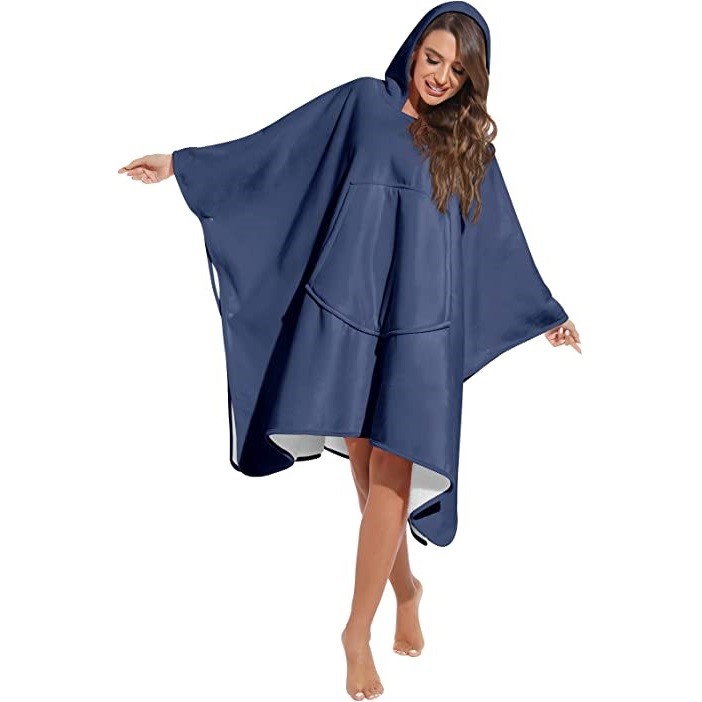 Giant Pocket Fleece Oversized Hooded Blankets