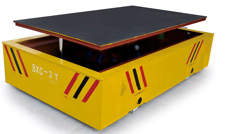 Heavy Duty Hydraulic Lifting Reel Powered Trackless Transfer Cart