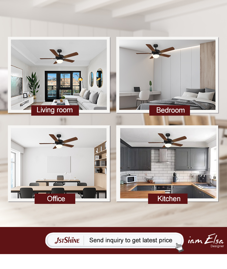Office Essential Remote/Wall Control LED Ceiling Fan with Light and 3 Color Options