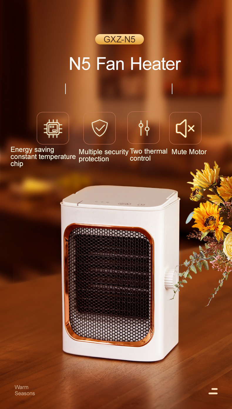 Mini Portable Electric Fan Heater 1000W Heating PTC Ceramic Heater Fan