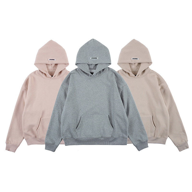 100% Cotton Printing Thick Plain Oversized French Terry Hoodie Embroidered Unisex