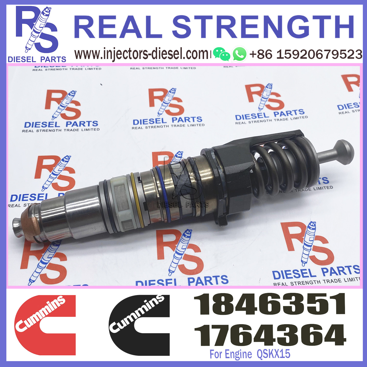X15 Cummins Diesel Injector 1846351 579253 1731091 579264 For Scania HPI Engine