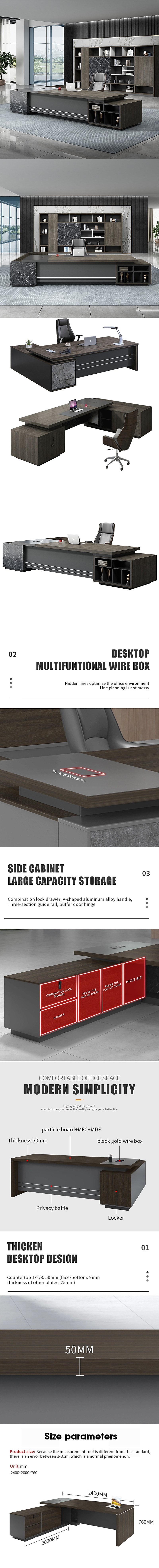 School Ergonomic Executive Office Table Racing Style Computer Desk Chair Wooden