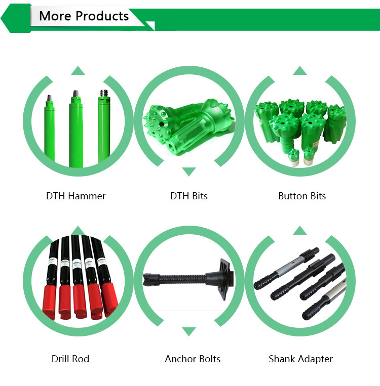 R32 - 43mm Threaded Cross Bits Rock Drilling Bit For Underground Coal Mining