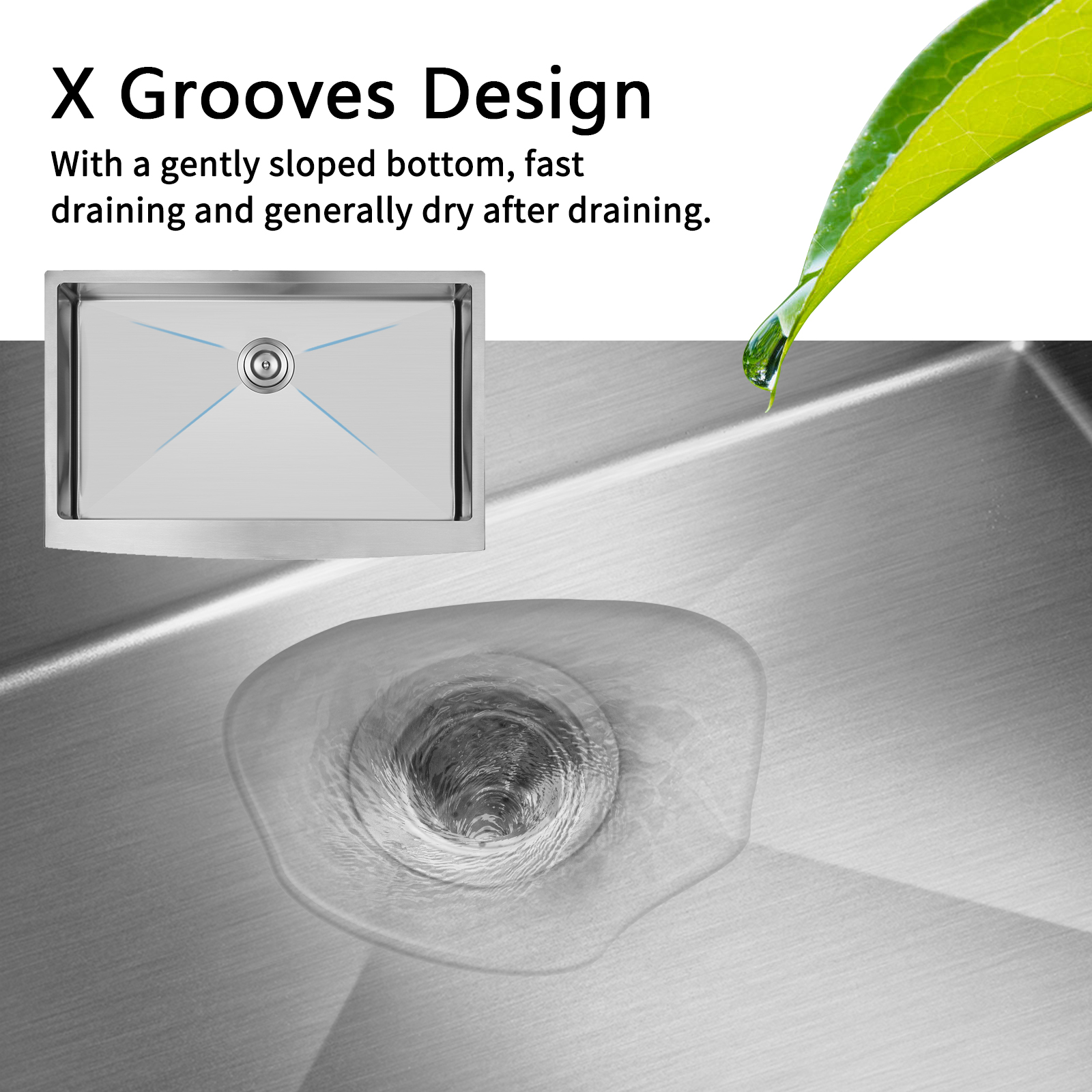 Topmount 229mm Depth SUS 304 Double Bowl Kitchen Sinks