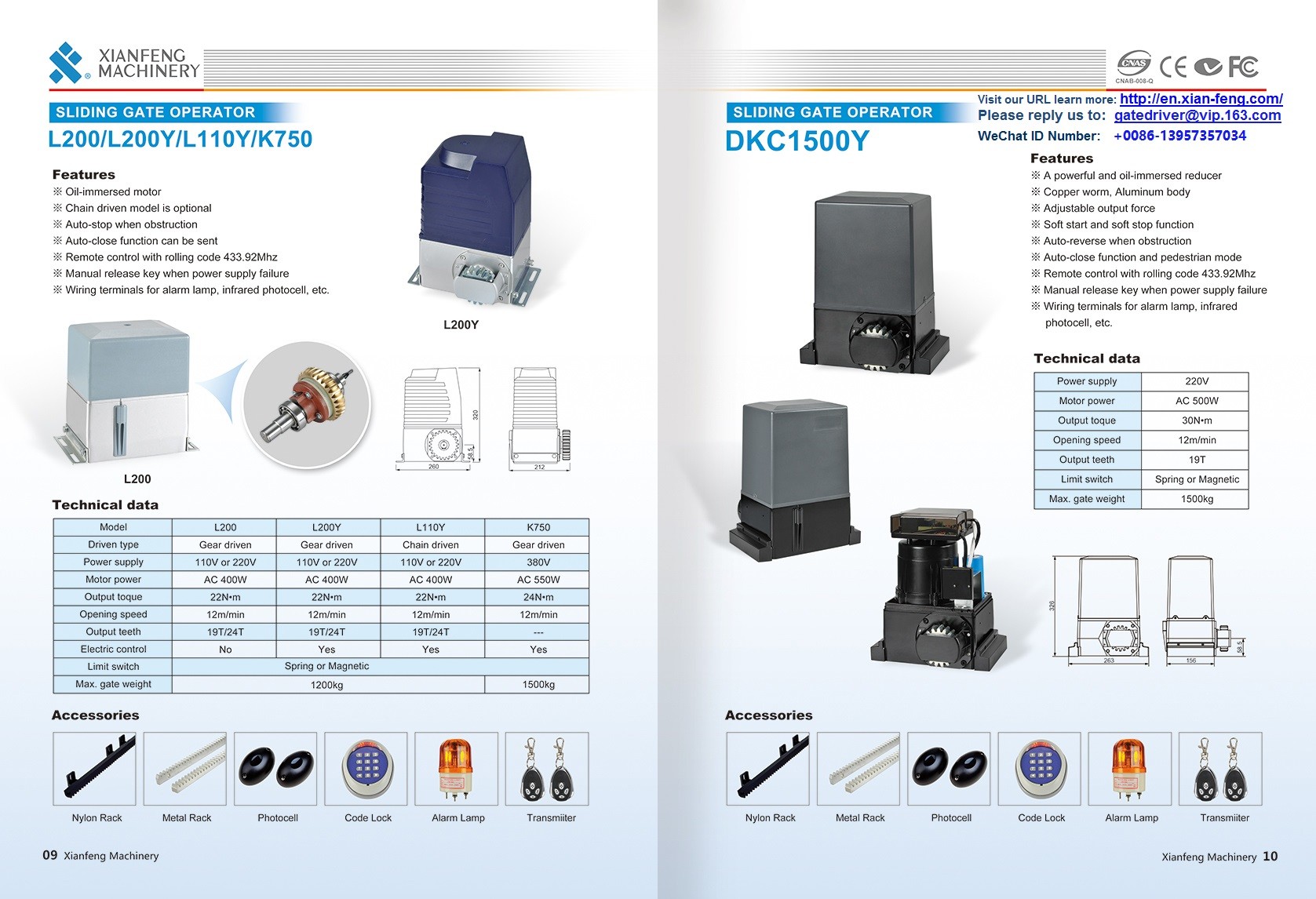 DC Sliding Gate Opener Automatismes Pour Portails Sliding Gate motor