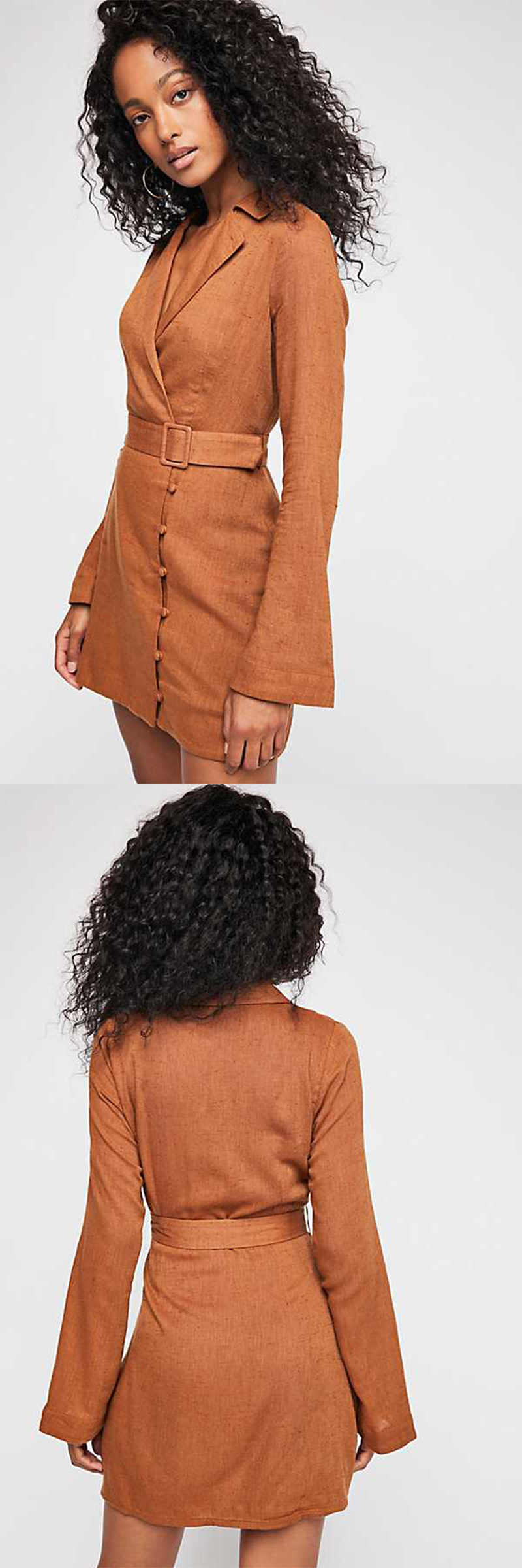Woman Clothing Coat Mini Dress Women