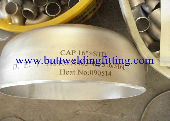 A403 WP316L WP321 WP310 WP317L Stainless Steel Pipe Cap 6 Inch 8” SCH40S SCH80 SCH120