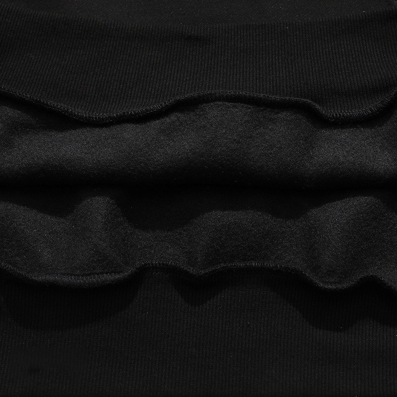 Autumn-Winter Men Heavy Cotton Hoodie In Breathable And Plain Dyed Wool Circle