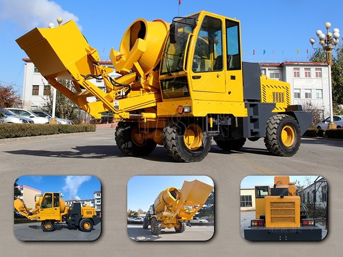 Self Loading Concrete Mixer Truck