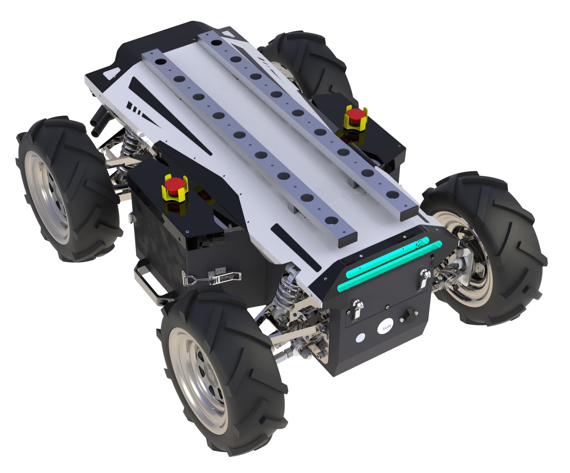 50kg Max Load Differential Wheeled Robot Chassis Ip65 Protection Level