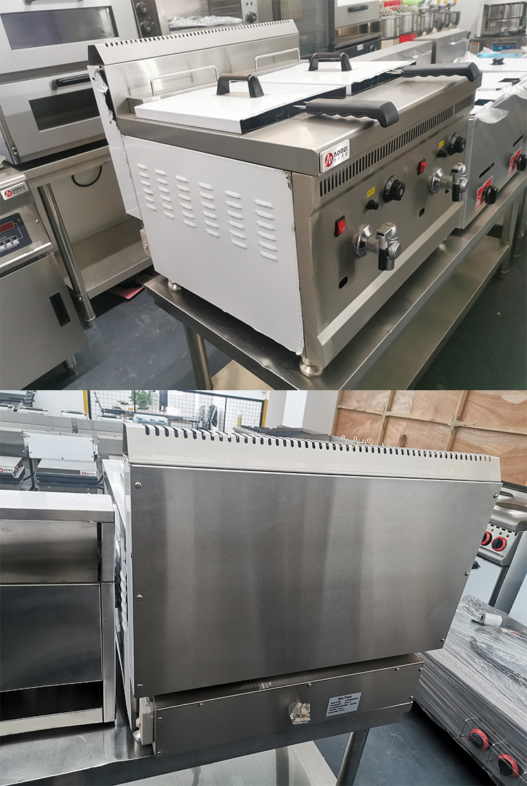 High Productivity 38KG Double Cylinder Deep Fryer for Fried Chicken and French Fries