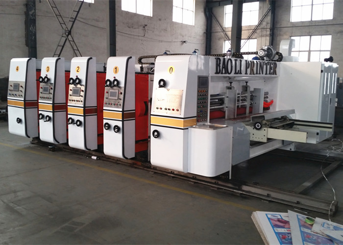 full automatic flexo printer slotter die cutter carton box machine