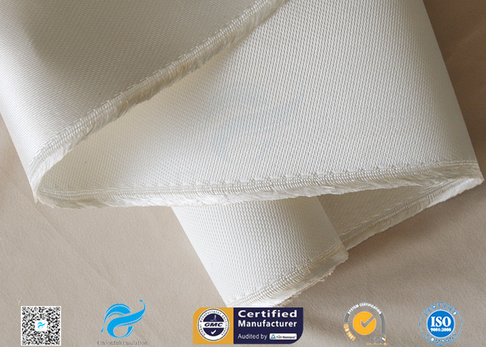 Ablation Resistance 1.3mm White Color 12HS Satin Weave 1250g High Silica Cloth