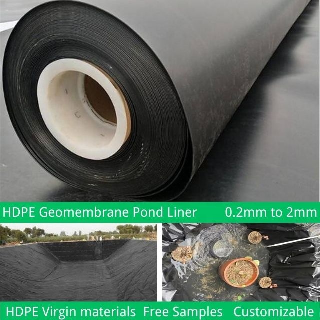 Plastic Geomembrane HDPE Liner for Dam Liner Pond Liner in Black White Green Blue