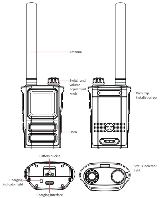 300m-6g Security &Protection Handheld Drone Detection System Drone Detector