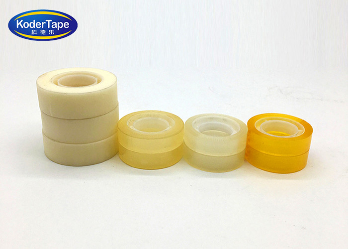 Transparent Small Round Stationery Tape 35MIC - 50MIC Thickness For School Student