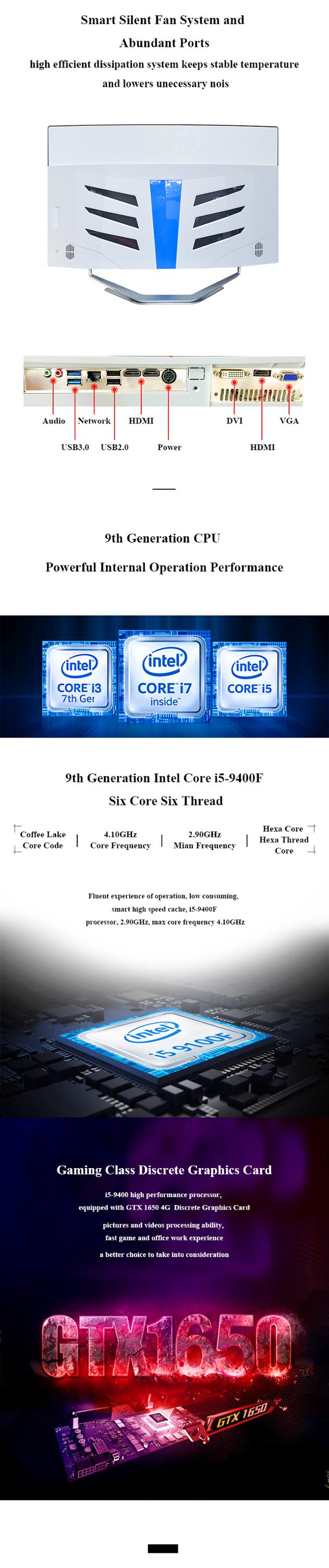 16GB RAM Intel Core I7 Gaming All In One PC With Video Memory Type GDDR4 512GB SSD