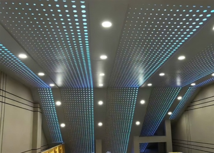 Hexagonal 1.22*2.44m Decorative Perforated Sheet Metal For Building Curtain Wall Screen