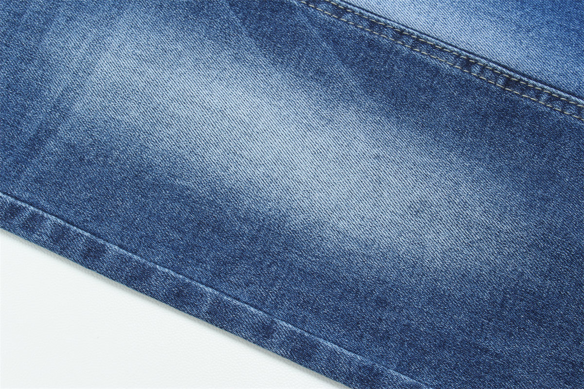Dual Core Cotton Polyester Spandex Denim Jeans Fabric