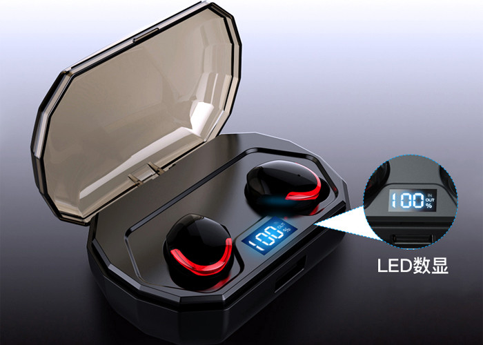Binaural Wireless Headset , True Wireless Bluetooth Earbuds With 5.0 Digital Display