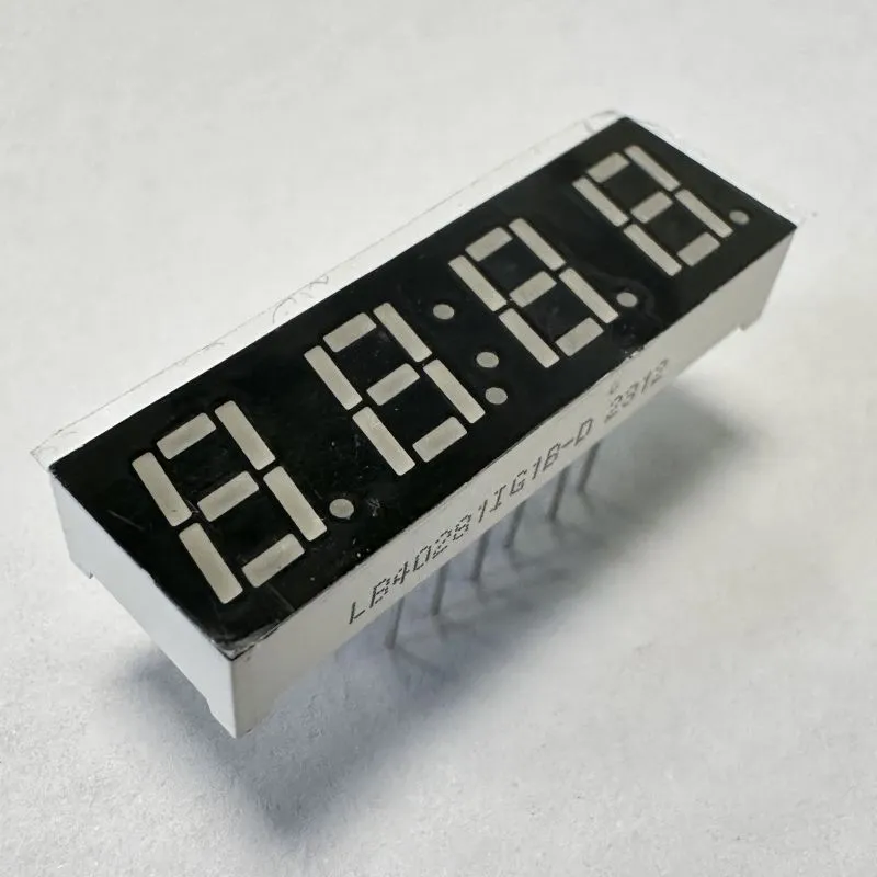 Pure Green 4 Digit 7mm LED Display 7 Segment Common Anode for Temperature Controller