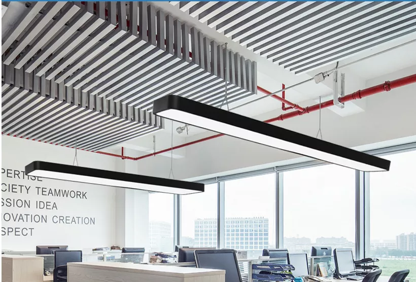 Suspended 3000k Led Linear Strip Light For Office