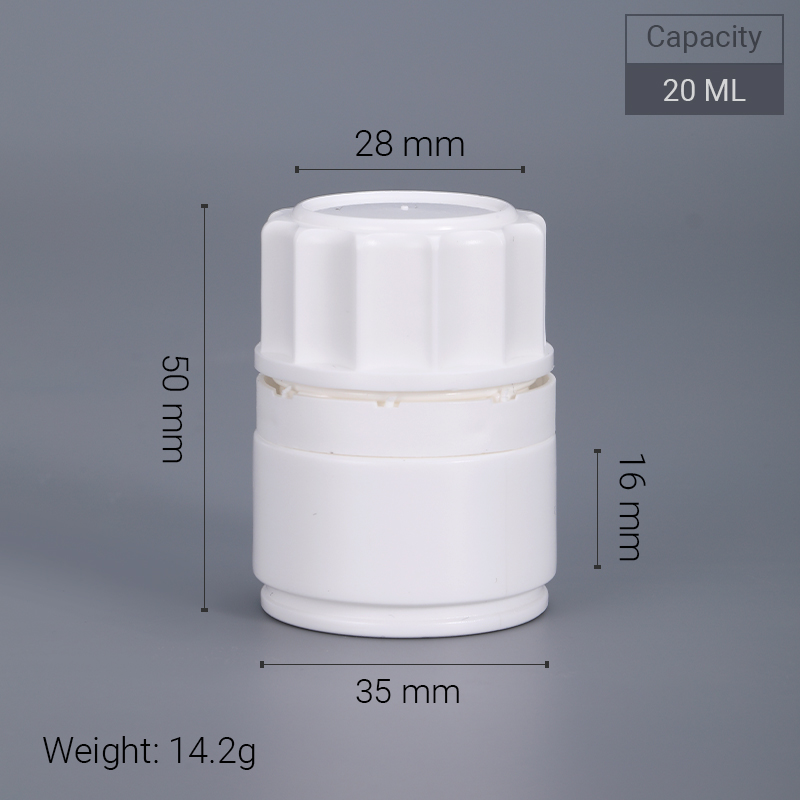 30ml HDPE Pill Vitamin Reagent Bottles With Childproof Cap and Desiccant for Sealing Type