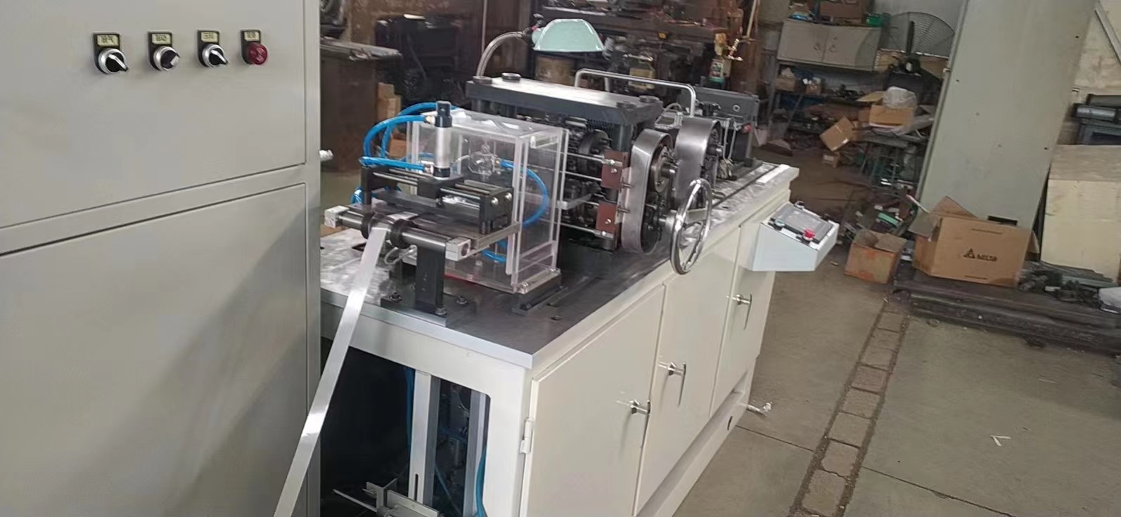 0.08mm Radiator Fin Forming Machine 0-100 M/Min Multi Range Fin Width