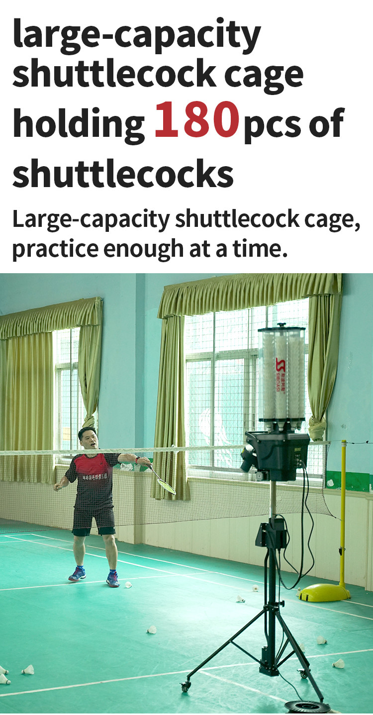 Automatic Shuttlecock Shooter Badminton Training Machine Shuttlecock Serving Machine