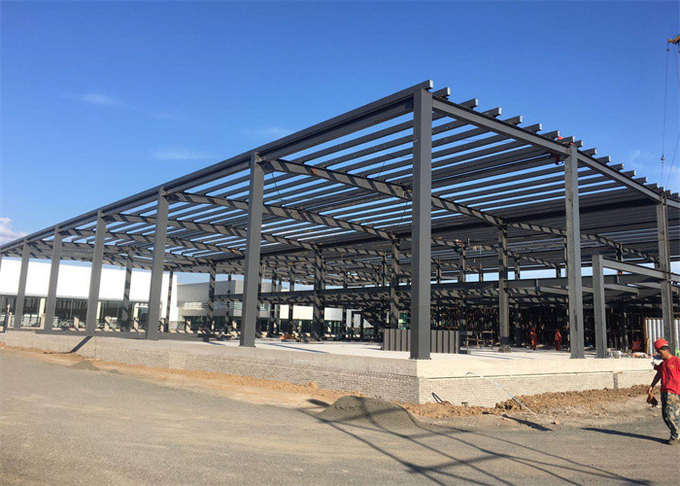 Economical Prefabricated Metal Warehouse Fast Constructionn Speed Rapid Installation Rate