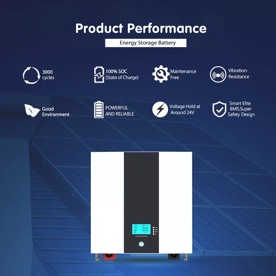 LiFePO4 Lithium Battery Household Solar Energy Storage Battery Deep Cycle OEM ODM 48V 100AH 200AH Lithium Battery Packs