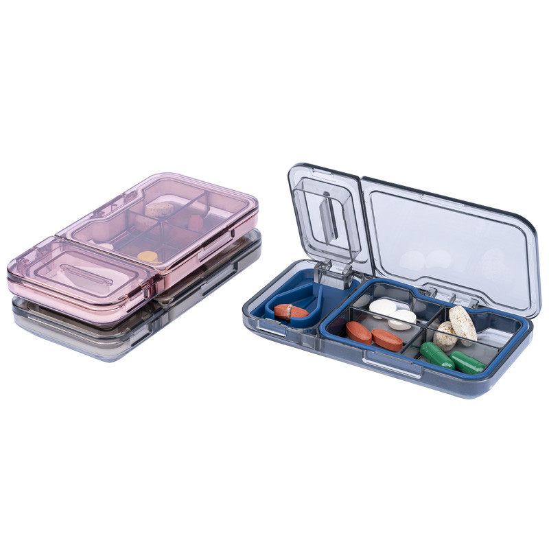 Mini Pill Cutter And Crusher Storage Box Medical Pill Splitter Home Care