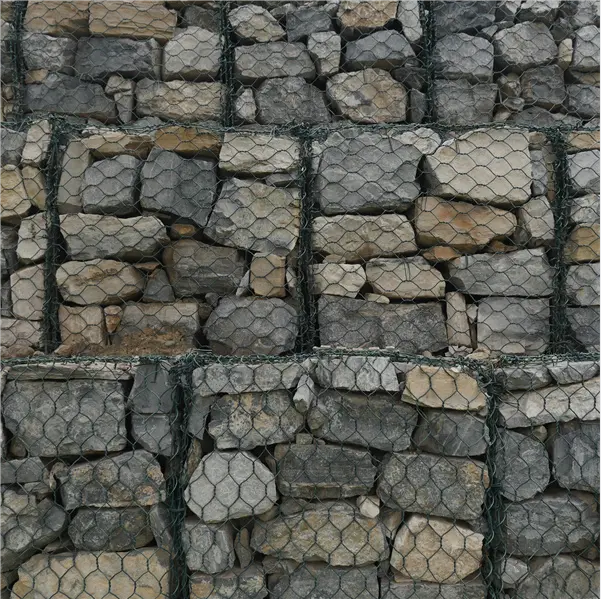 High Quality 60*80 Corrosion Resist Weave Gabion Box rock cage retaining wall For Garden Decorative