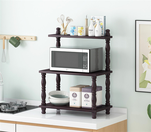 Assembled Kitchen Microwave Rack Unit Microwave Stacking Rack