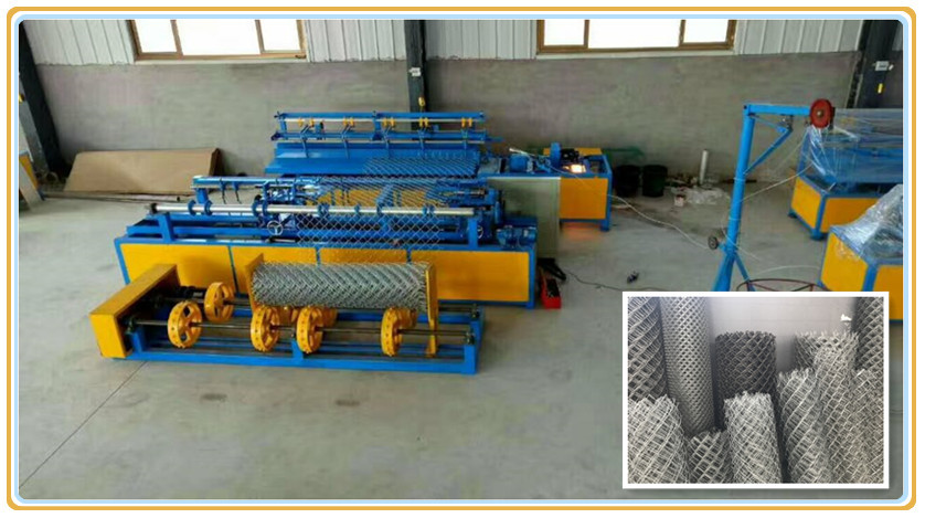 Best price Diamond Shape Mesh Chain Link Fence Making Machine Mechanical Automatic Roll Wire Mesh India