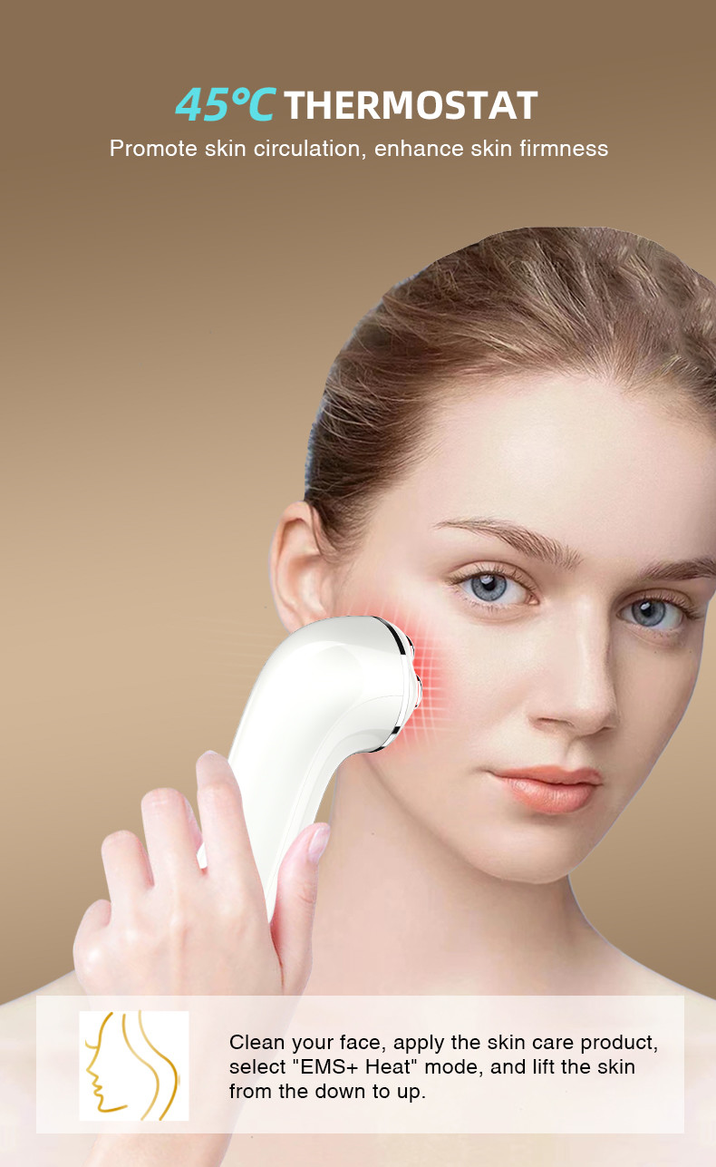 MICROCURRENT WRINKLE REMOVER CARE ems Skin Lifting Device Facial Beauty Skin Tightening Anti-aging Led Light Photon Therapy Machine Face Massager