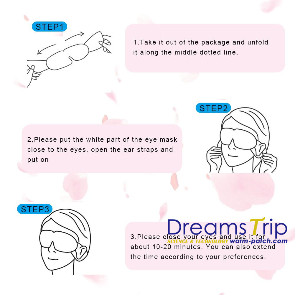 Popular Disposable Eye Mask Heating And Release For Sleeping And Relax