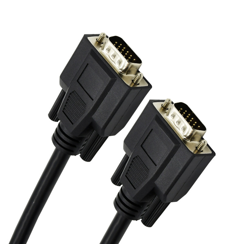 Various Lengths HD Male To Male VGA Monitor Cable , VGA Patch Cable