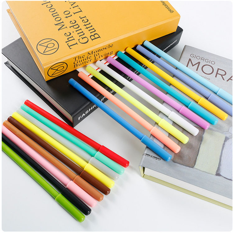Korean Cute Classic Plastic Gel Pens Set for Office and School Supplies Novelty Design