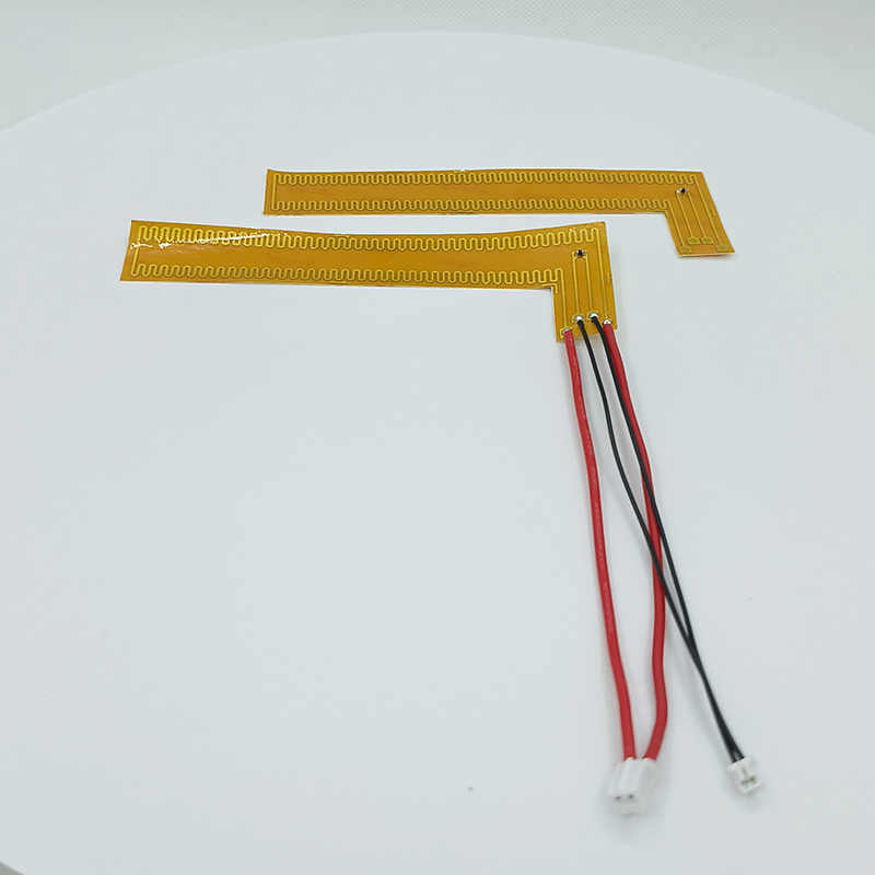 OEM Metal Polyimide Heating Element Flexible With Yellow Black Color Special Shape