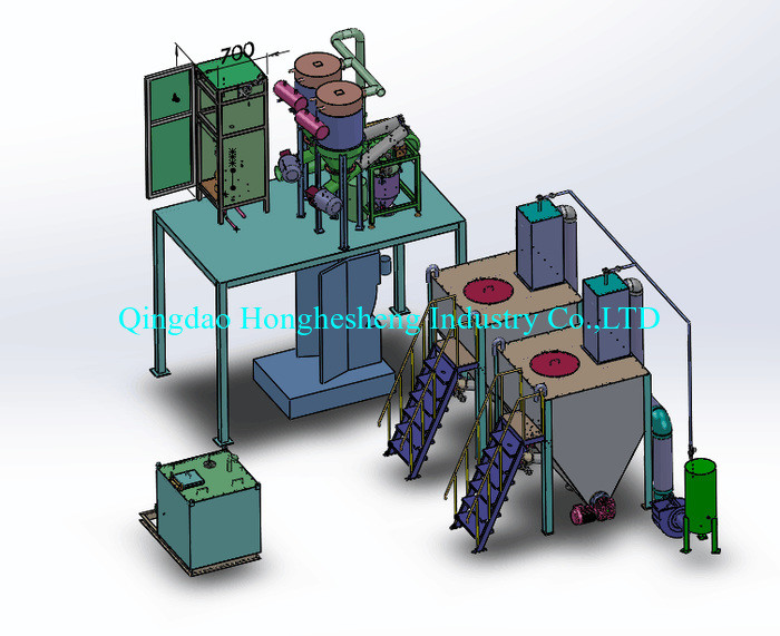 Upper And Auxiliary Machines Automatic Batching System For Internal Mixer