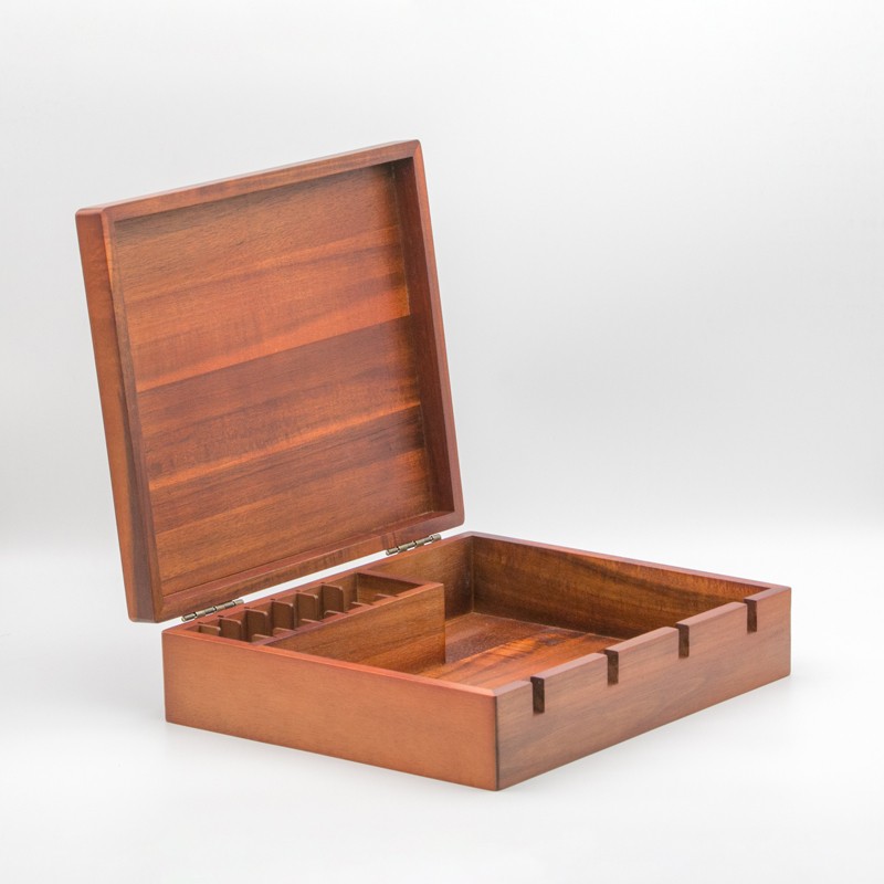 Wooden Treasure Box with Compartment