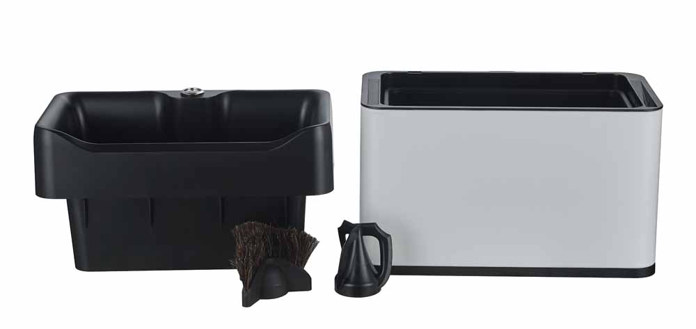 Gep Professional Electric Espresso Knock Box Automatic Coffee Portafilter Cleaner Metal