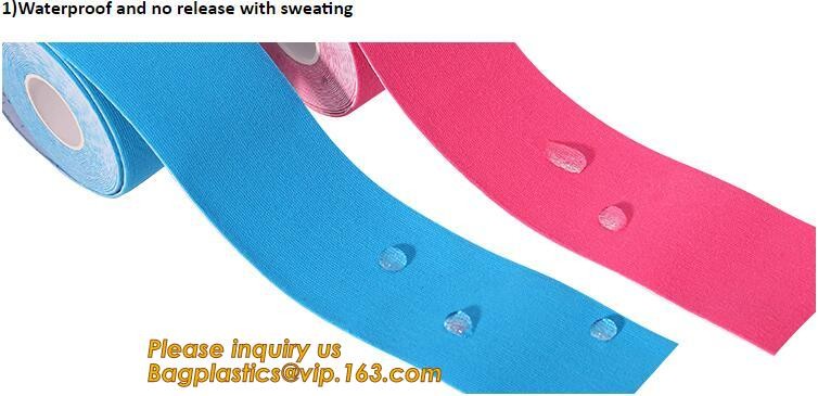 Kinesiology tape,OEM for Famous Brand Printed Kinetic Tape Kinesiology Tape Sports Tape,medical waterproof cotton elasti