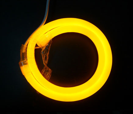 yellow led flex neon