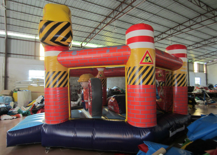 New Construction workers inflatable bouncer inflatable construction site jump house for sale