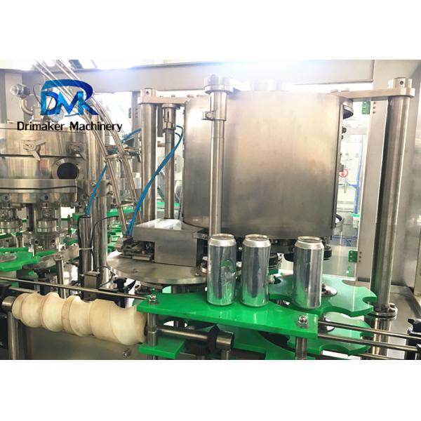 Soft Drink Can Beer Filling Line Stainless Steel Structure Rotary Bottle Filler