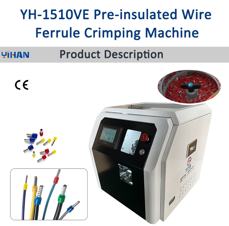 Ferrules Pre-insulated Ring Terminal Crimping Machine and Crimping Speed 2.5 s/one end