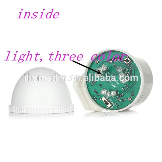 Home wireless security fire alarm system call button flashing light